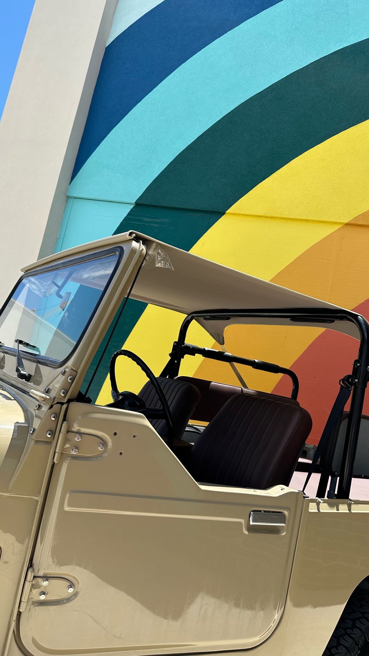 Sunshade Bikini Soft Top Roof Sun Shade Exterior For Toyota FJ40