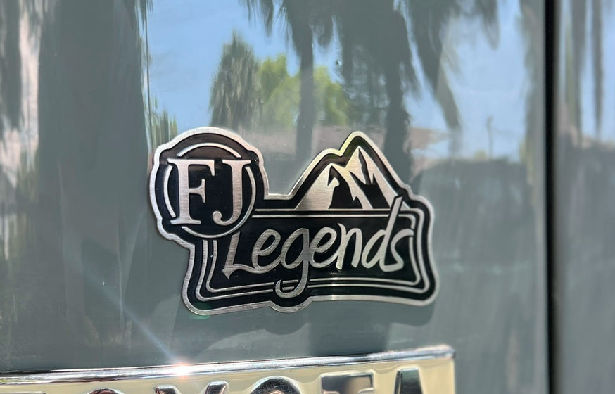 METAL LOGO PLATE - FJ LEGENDS